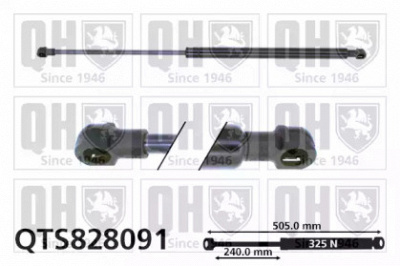 QUINTON HAZELL qts828091 -  Газовая пружина, крышка багажник